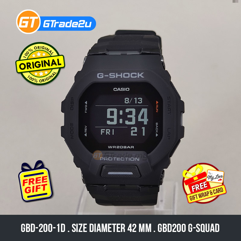 Casio GShock Men GBD2001D GBD2001D GBD2001 Digital GSquad
