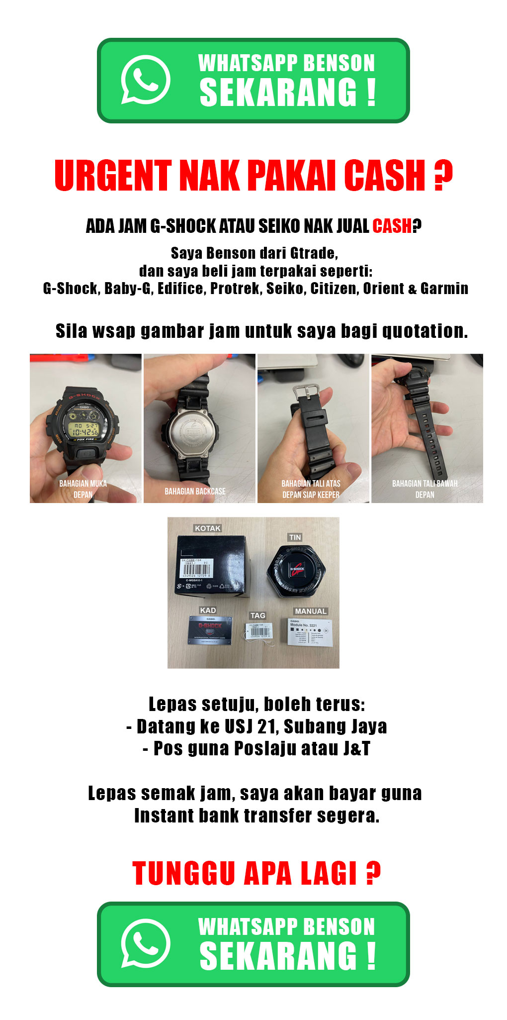 beli jam 2nd used